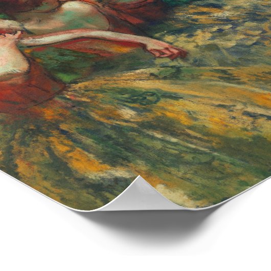 Vier Tänzer, Degas Art Poster (Ecke)