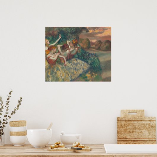Vier Tänzer - Edgar Degas Fine Art Poster (Küche)