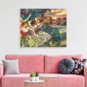 Vier Tänzer | Edgar Degas | Leinwanddruck (Insitu (Wohnzimmer))