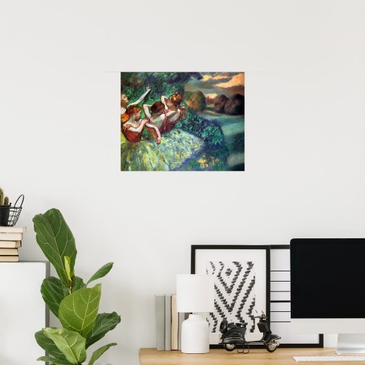 Vier Tänzer von Degas Poster (Heimbüro)