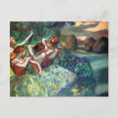 Vier Tänzer von Degas Postkarte (Vorderseite)