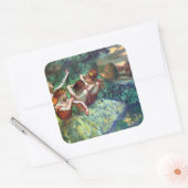 Vier Tänzer von Degas Quadratischer Aufkleber (Umschlag)