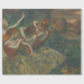 Vier Tänzer von Edgar Degas, Ballet Fine Art Geschenkpapier (Flach)
