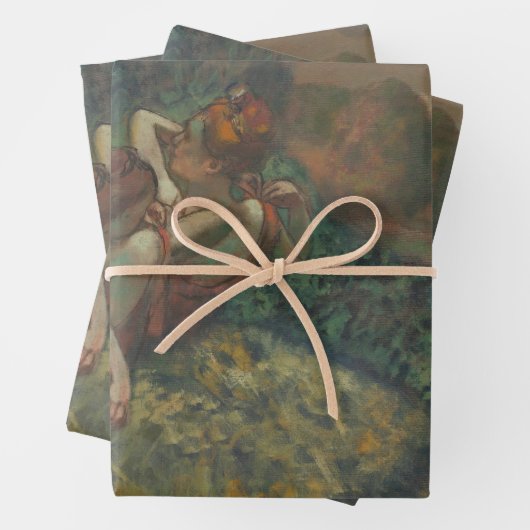 Vier Tänzer von Edgar Degas, Ballet Fine Art Geschenkpapier Set (Beispiel)