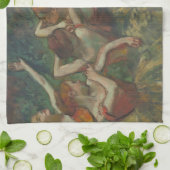 Vier Tänzer von Edgar Degas, Ballet Fine Art Geschirrtuch (Gefaltet)
