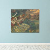 Vier Tänzer von Edgar Degas, Ballet Fine Art Leinwanddruck (Insitu (Holzboden))