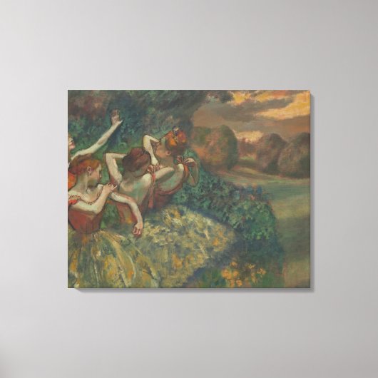 Vier Tänzer von Edgar Degas, Ballet Fine Art Leinwanddruck (Vorderseite)