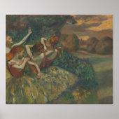 Vier Tänzer von Edgar Degas, Ballet Fine Art Poster (Vorne)
