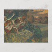 Vier Tänzer von Edgar Degas, Ballet Fine Art Postkarte (Vorderseite)