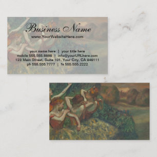 Vier Tänzer von Edgar Degas Visitenkarte
