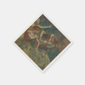 Vier Tänzerinnen, impressionistisches Gemälde, Edg Serviette (Ecke)