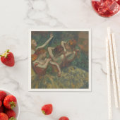 Vier Tänzerinnen, impressionistisches Gemälde, Edg Serviette (Beispiel)