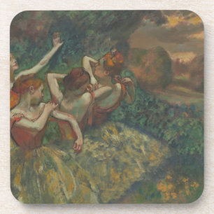 Vier Tänzerinnen von Edgar Degas, Ballet Fine Art Getränkeuntersetzer