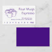 Vier Tasse Treuekarte (Vorne/Hinten)