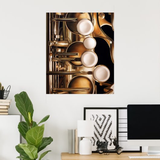 Vier Tasten Poster (Heimbüro)