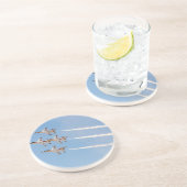 Vier Thunderbirds F-16 fliegen in nahe Bildung Getränkeuntersetzer (Seite)