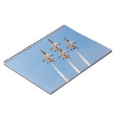 Vier Thunderbirds F-16 fliegen in nahe Bildung Notizblock (Linke Seite)