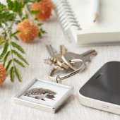 Vier-toed Igel - Atelerix albiventris Schlüsselanhänger (Seite)