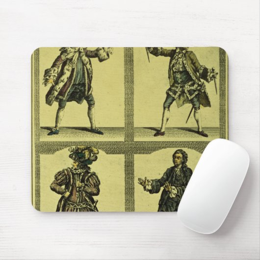Vier tragische Rollen Mousepad (Mit Mouse)