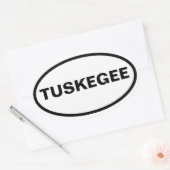 VIER Tuskegee, Alabama Ovaler Aufkleber (Umschlag)