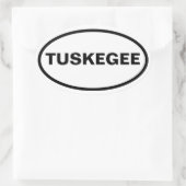 VIER Tuskegee, Alabama Ovaler Aufkleber (Tasche)
