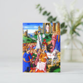 "Vier Unikorne führen die Prozession" Postkarte (Stehend Vorderseite)