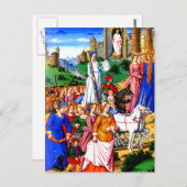 "Vier Unikorne führen die Prozession" Postkarte (Vorne/Hinten)