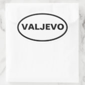 VIER Valjevo Ovaler Aufkleber (Tasche)
