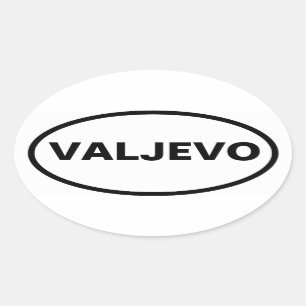 VIER Valjevo Ovaler Aufkleber