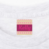 Vier verschiedene Designer Etiketten (Befestigt)