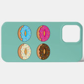 Vier verschiedene Donuts Muster Case-Mate iPhone Hülle (Rückseite (Horizontal))