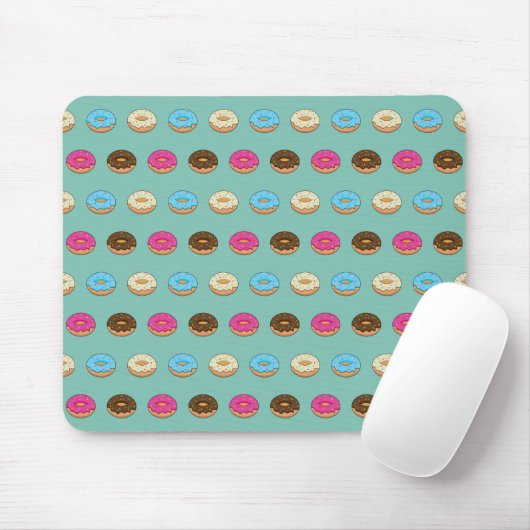 Vier verschiedene Donuts Muster Mousepad (Mit Mouse)