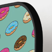 Vier verschiedene Donuts Muster Pickleball Schläger (Linke Seite)