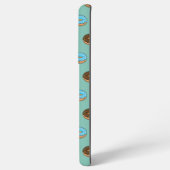 Vier verschiedene Donuts Muster Samsung Galaxy Hülle (Linke Seite)