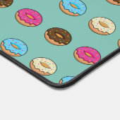 Vier verschiedene Donuts Muster Schreibtischunterlage (Ecke)