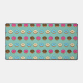 Vier verschiedene Donuts Muster Schreibtischunterlage (Vorderseite)