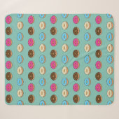 Vier verschiedene Donuts Muster Sherpadecke (Vorderseite (Horizontal))