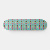 Vier verschiedene Donuts Muster Skateboard (Horizontal)