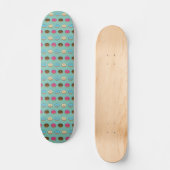 Vier verschiedene Donuts Muster Skateboard (Vorderseite)