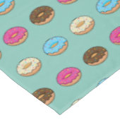 Vier verschiedene Donuts Muster Tischdecke (Schrägansicht)