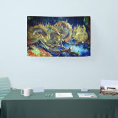 Vier verwitterte Sonnenblumen - Van Gogh Banner (Messe)