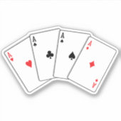 Vier von einer Art Aufkleber (Vorderseite)