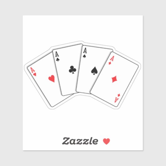 Vier von einer Art Aufkleber (Blatt)