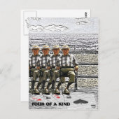 Vier von einer Art Postkarte (Vorne/Hinten)
