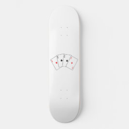 Vier von einer Art Skateboard