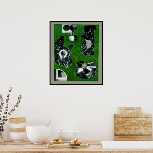 Vier von vier poster (Küche)