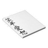 Vier Vorteile Notizblock (angewinkelt)