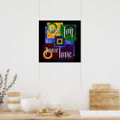 Vier Vorteile Poster (Küche)