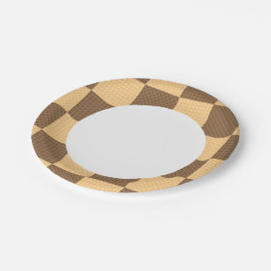 Vier Wafer Pappteller