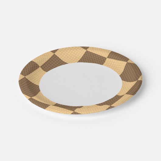 Vier Wafer Pappteller (Schrägansicht)